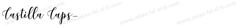 Castilla Caps字体转换